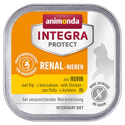 Integra Protect 86641 Niere Huhn 16 x 100 g Schale, brown von Animonda Integra Protect