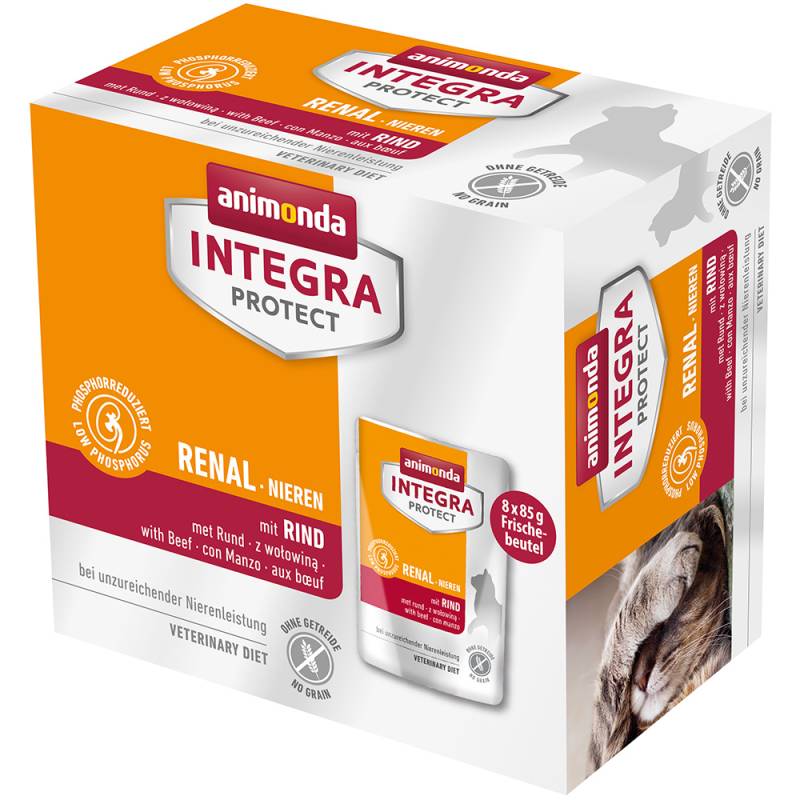 animonda Integra Protect Adult Renal 8 x 85 g - mit Rind von Animonda Integra