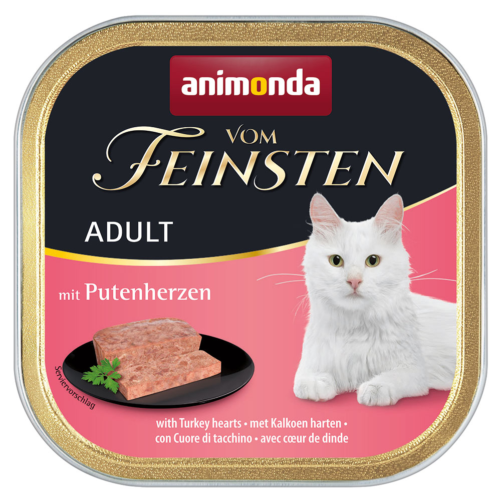 animonda Kombi-Paket: 32 x 100 g Vom Feinsten Adult + 20 x 15 g Milkies Selection - Putenherzen + Milkies Snack (4 Sorten) von Animonda Vom Feinsten