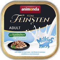 animonda Vom Feinsten Adult Milkies in Sauce 36 x 100 g - Kaninchen in Sahnesauce von Animonda Vom Feinsten