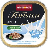 animonda Vom Feinsten Adult Milkies in Sauce 32 x 100 g - Kaninchen in Sahnesauce von Animonda Vom Feinsten