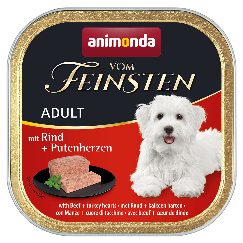 animonda Vom Feinsten Adult getreidefrei 6 x 150 g - Rind & Putenherzen von Animonda Vom Feinsten