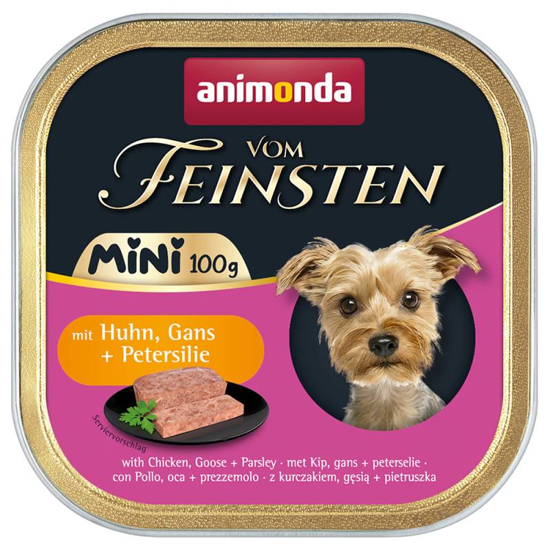 animonda vom Feinsten Adult Mini 32 x 100 g - mit Huhn, Gans + Petersilie von Animonda Vom Feinsten