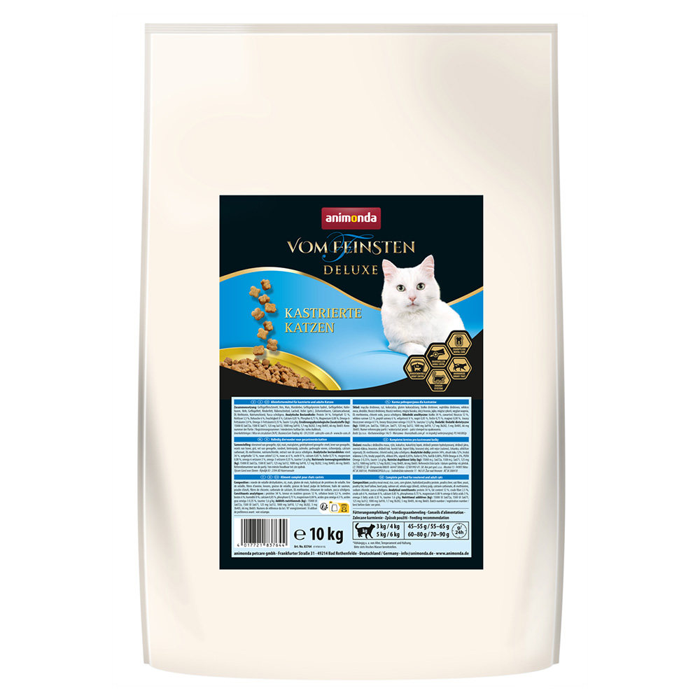 animonda vom Feinsten Deluxe kastrierte Katzen - 10 kg von Animonda Vom Feinsten