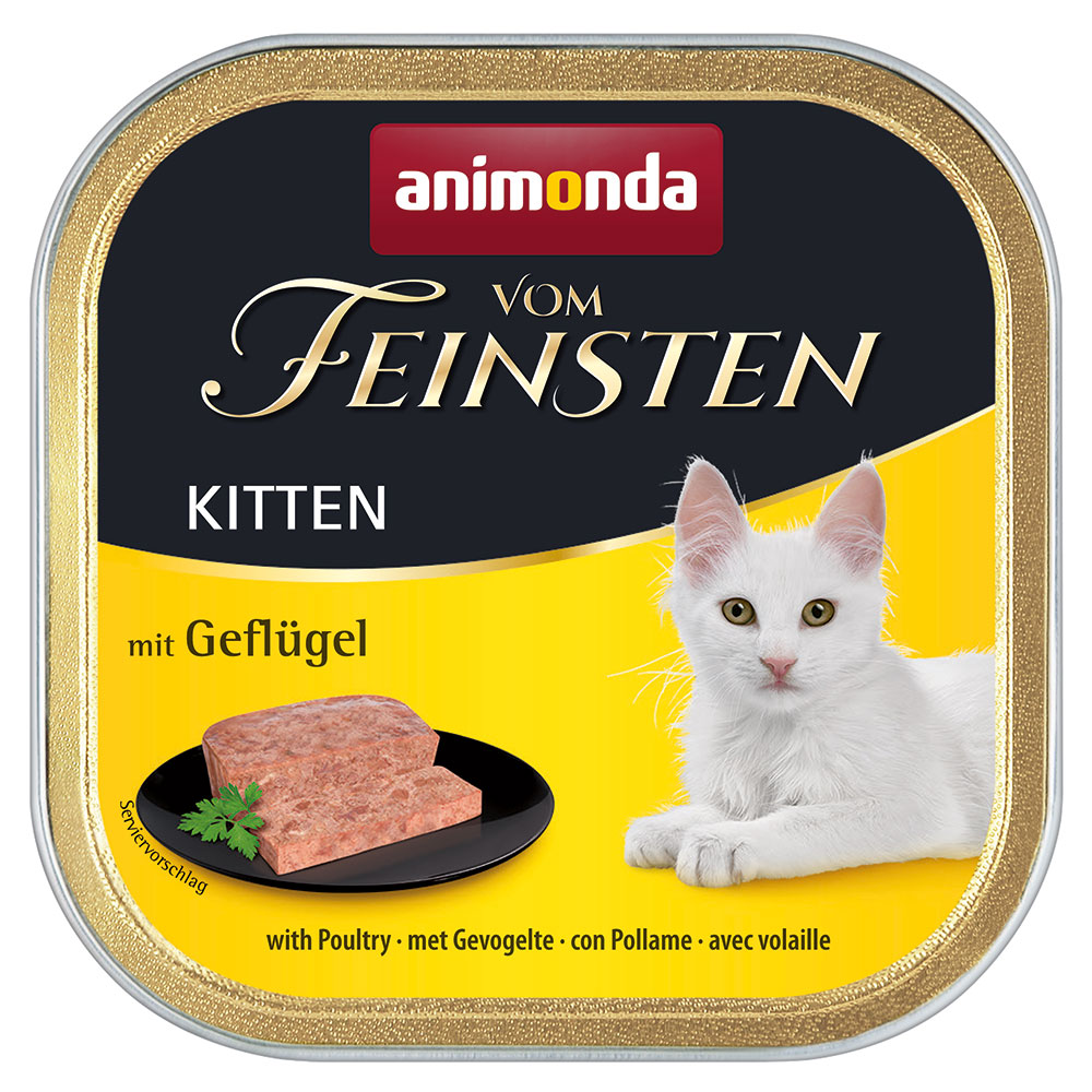 animonda vom Feinsten Kitten 6 x 100 g Katzenfutter - mit Geflügel von Animonda Vom Feinsten