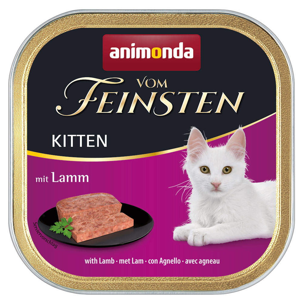 animonda vom Feinsten Kitten 6 x 100 g Katzenfutter - mit Lamm von Animonda Vom Feinsten