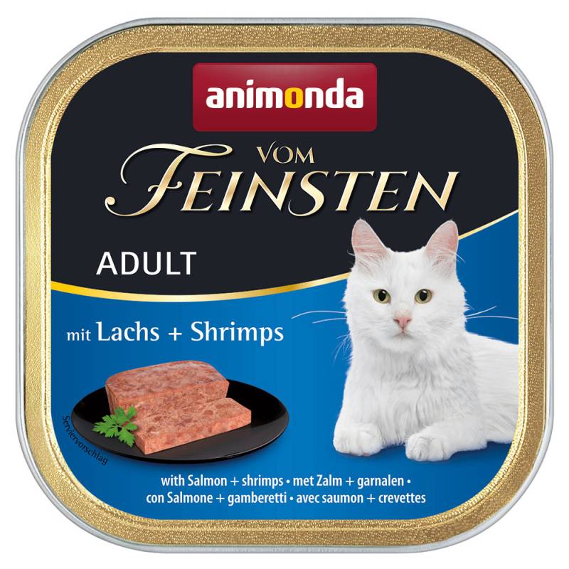 Megapack animonda vom Feinsten Adult 64 x 100 g - Lachs & Shrimps von Animonda Vom Feinsten