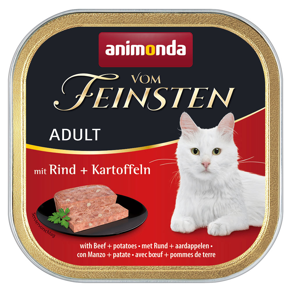 Megapack animonda vom Feinsten Adult 64 x 100 g - Rind & Kartoffeln von Animonda Vom Feinsten