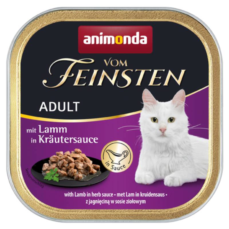 Megapack animonda vom Feinsten Adult 32 x 100 g - mit Lamm in Kräutersauce von Animonda Vom Feinsten