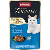 Sparpaket animonda Vom Feinsten Adult 36 x 85 g - mit Geflügel + Seelachsfilet von Animonda Vom Feinsten