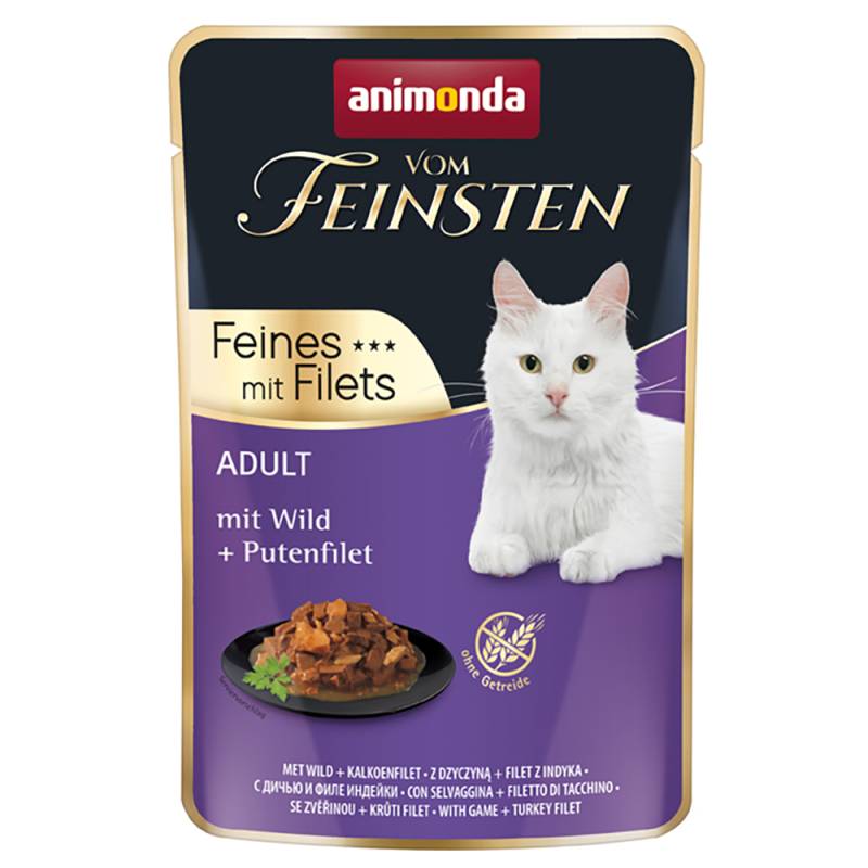 Sparpaket animonda Vom Feinsten Adult 36 x 85 g - mit Wild & Putenfilet von Animonda Vom Feinsten