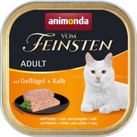 Sparpaket animonda vom Feinsten Adult 32 x 100 g - Geflügel & Kalb von Animonda Vom Feinsten