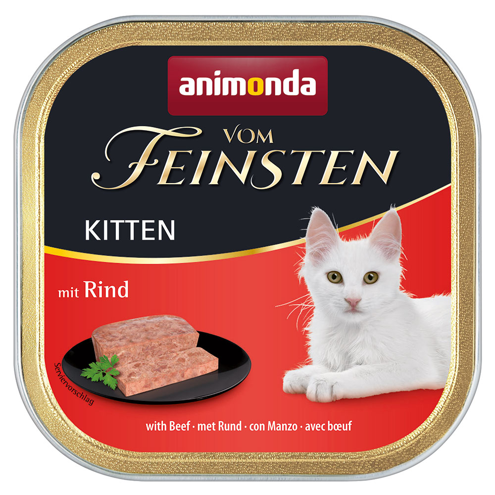 Sparpaket animonda vom Feinsten Kitten 72 x 100 g - mit Rind von Animonda Vom Feinsten