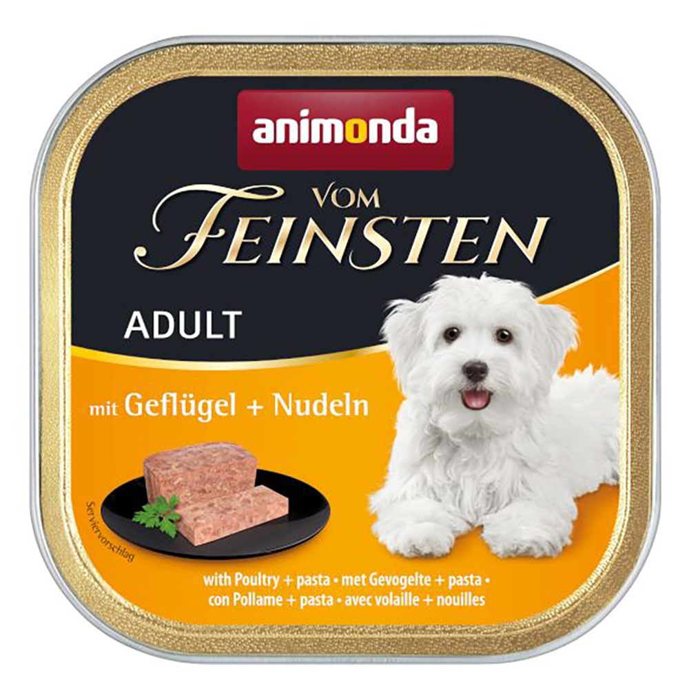 Sparpaket animonda vom Feinsten Adult 44 x 150 g - mit Geflügel & Nudeln von Animonda Vom Feinsten