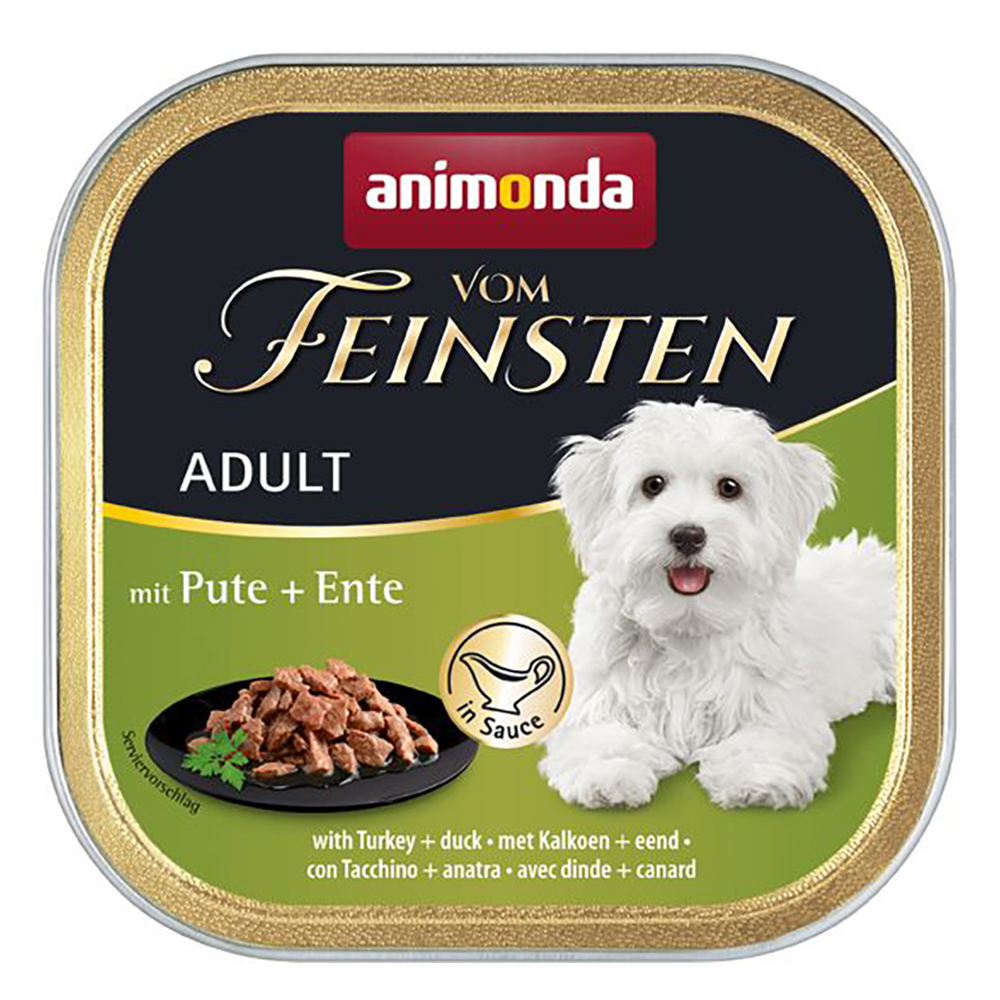 Sparpaket animonda vom Feinsten Adult 44 x 150 g - mit Pute & Ente in Sauce von Animonda Vom Feinsten