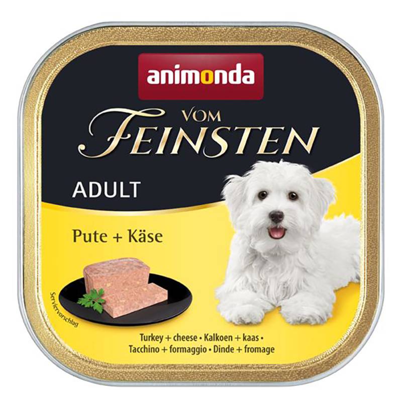 Sparpaket animonda vom Feinsten Adult 44 x 150 g - mit Pute & Käse von Animonda Vom Feinsten