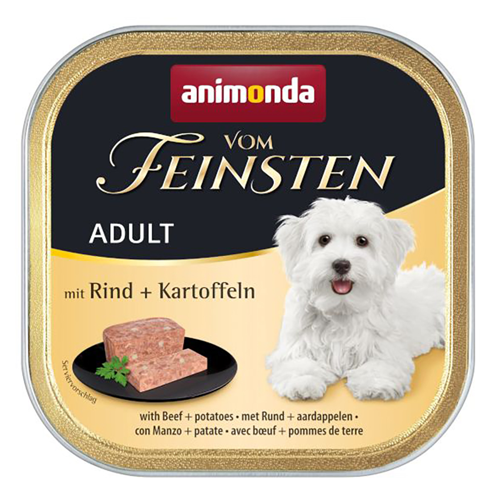 Sparpaket animonda vom Feinsten Adult 44 x 150 g - mit Rind & Kartoffeln von Animonda Vom Feinsten