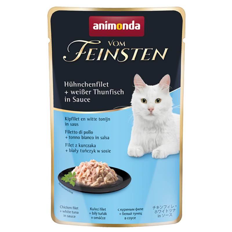 Sparpaket  animonda vom Feinsten Pouch 36 x 50 g - Hühnchenfilet + weißer Thunfisch in Sauce von Animonda Vom Feinsten