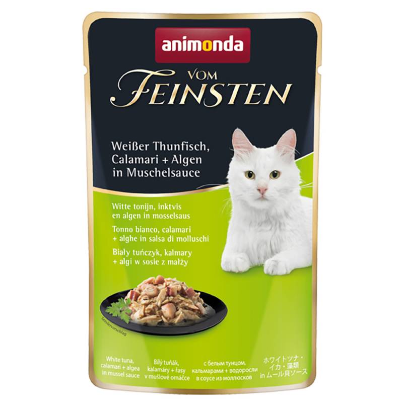 Sparpaket  animonda vom Feinsten Pouch 36 x 50 g - weißer Thunfisch, Calamari + Algen in Muschelsauce von Animonda Vom Feinsten