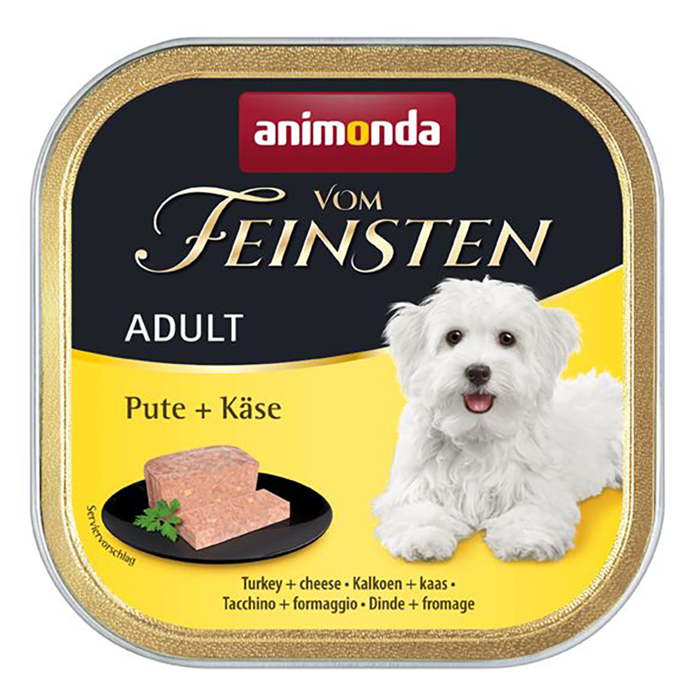 animonda vom Feinsten Adult 22 x 150 g - mit Pute & Käse von Animonda Vom Feinsten