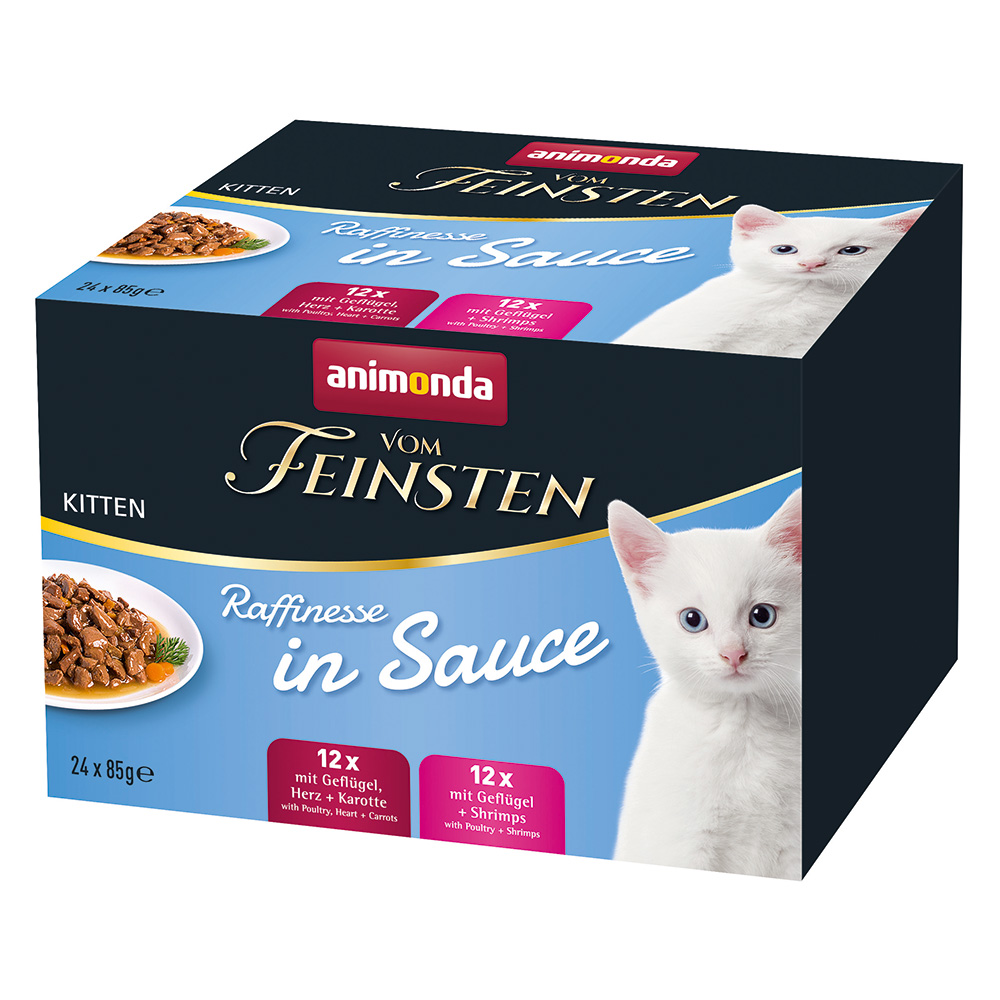 animonda vom Feinsten Kitten Raffinesse in Sauce Mixpaket - 48 x 85 g von Animonda Vom Feinsten