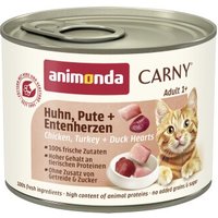 animonda Carny Nassfutter Katze Adult Huhn, Pute und Entenherzen 6x200 g animonda Carny Nassfutter Katze Adult Huhn, Pute und Entenherzen 6x200 g von Animonda