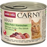 animonda Carny Nassfutter Katze Adult Huhn, Pute & Kaninchen 6x200 g von Animonda