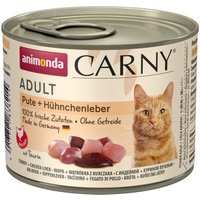 animonda Carny Nassfutter Katze Adult Pute & Hühnchenleber 6x200 g von Animonda