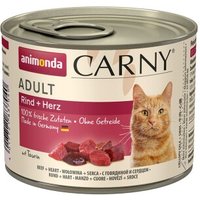 animonda Carny Nassfutter Katze Adult Rind & Herz 6x200 g von Animonda