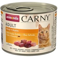 animonda Carny Nassfutter Katze Adult Huhn & Rind 6x200 g von Animonda