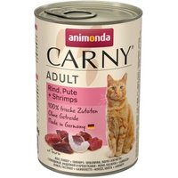 animonda Carny Nassfutter Katze Adult 6x400 g Rind, Pute & Shrimps von Animonda