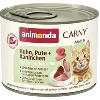 animonda Carny Nassfutter Katze Adult Huhn, Pute und Kaninchen 24x200 g animonda Carny Nassfutter Katze Adult Huhn, Pute und Kaninchen 24x200 g von Animonda