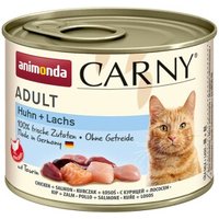 animonda Carny Nassfutter Katze Adult Huhn und Lachs 24x200 g von Animonda