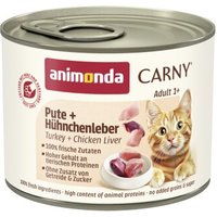 animonda Carny Nassfutter Katze Adult Pute und Hühnchenleber 24x200 g animonda Carny Nassfutter Katze Adult Pute und Hühnchenleber 24x200 g von Animonda