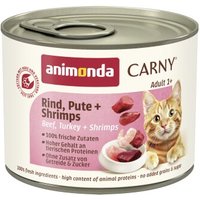 animonda Carny Nassfutter Katze Adult Rind, Pute und Shrimps 24x200 g animonda Carny Nassfutter Katze Adult Rind, Pute und Shrimps 24x200 g von Animonda
