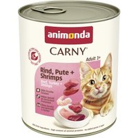animonda Carny Nassfutter Katze Adult Rind, Pute und Shrimps 6x800 g animonda Carny Nassfutter Katze Adult Rind, Pute und Shrimps 6x800 g von Animonda