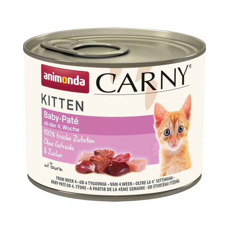 Animonda Carny Baby-Paté Kittenfutter - Dosen - 12 x 200 g von Animonda