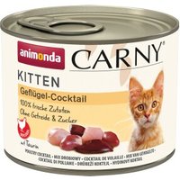 animonda Carny Nassfutter Katze Kitten Geflügel Cocktail 12x200 g von Animonda