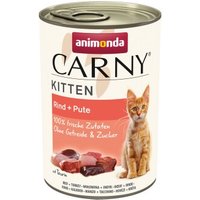 animonda Carny Nassfutter Katze Kitten Pute & Rind 12x400 g von Animonda