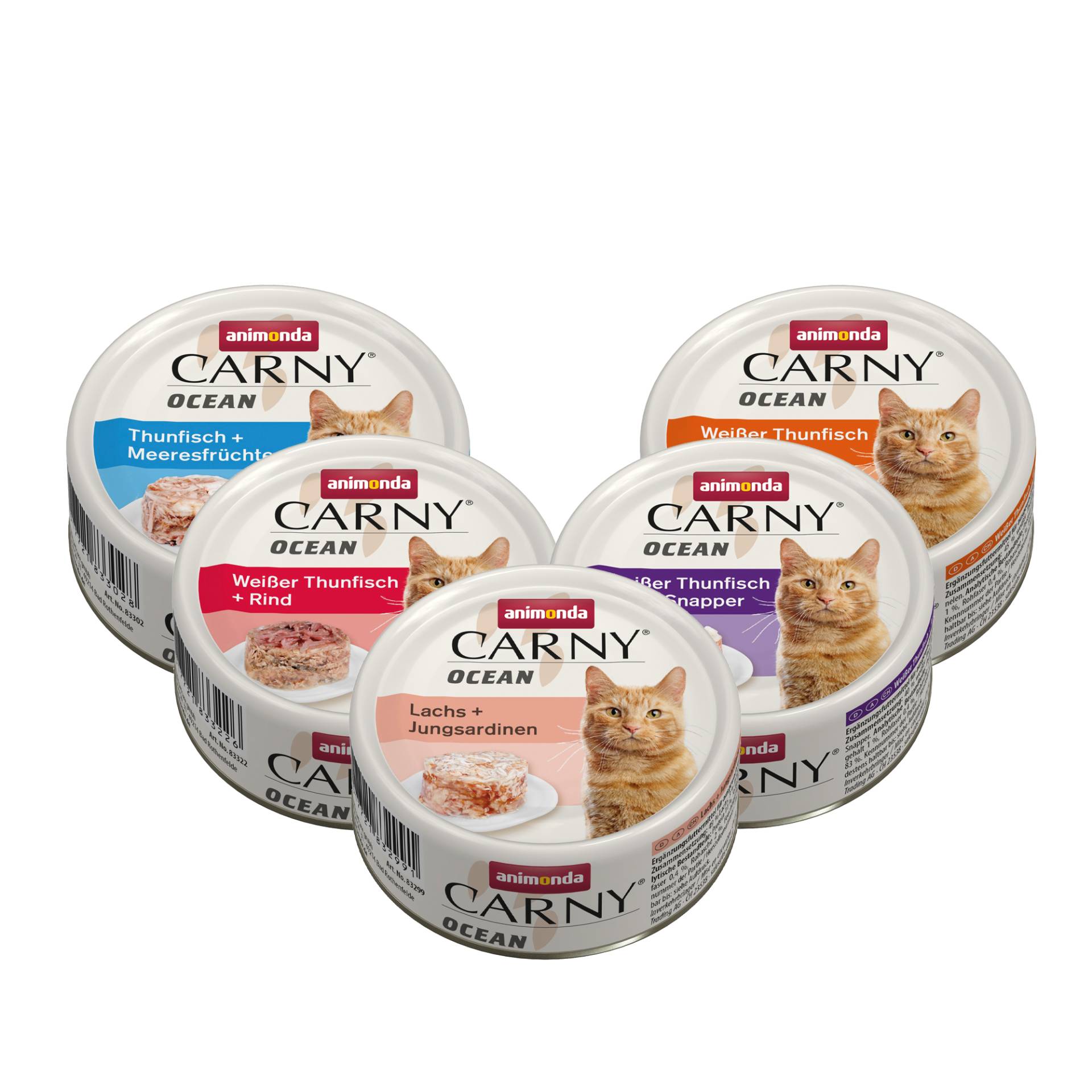 Animonda Carny Ocean Katzenfutter - Dosen - Lachs & Jungsardinen - 12 x 80 g von Animonda