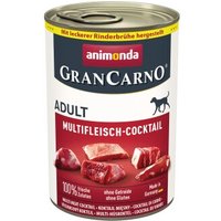 animonda GranCarno Original Nassfutter Hund Adult, Multifleisch Cocktail 6x400 g von Animonda