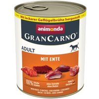 animonda GranCarno Original Nassfutter Hund Adult, Ente 6x800 g von Animonda