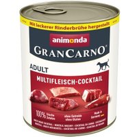 animonda GranCarno Original Nassfutter Hund Adult, Multifleisch Cocktail 6x800 g von Animonda