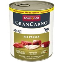 animonda GranCarno Original Nassfutter Hund Adult, Pansen 6x800 g von Animonda