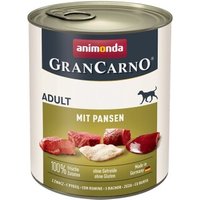 animonda GranCarno Original Nassfutter Hund Adult, Pansen 12x800 g von Animonda