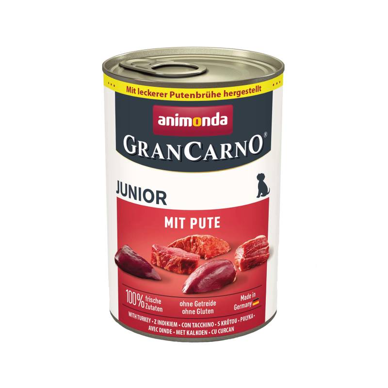 Animonda GranCarno Original Junior Hundefutter - Dosen - Huhn & Rind - 6 x 400 g von Animonda