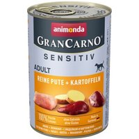 animonda GranCarno Sensitiv Nassfutter Hund Adult, Pute & Kartoffel 12x400 g von Animonda