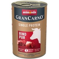 animonda GranCarno Single Protein Nassfutter Hund Adult, Rind pur 6x400 g von Animonda