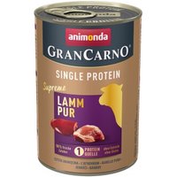 animonda GranCarno Single Protein Supreme Nassfutter Hund Adult, Lamm pur 6x400 g von Animonda