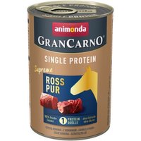 animonda GranCarno Single Protein Supreme Nassfutter Hund Adult, Ross pur 24x400 g von Animonda